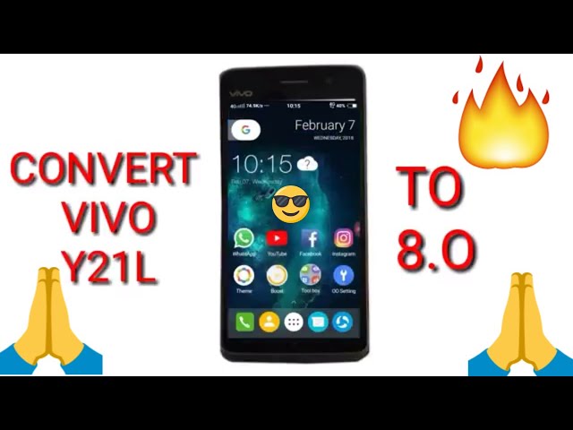 How to upgrade your vivo y21l in oreo 8.0.0 version