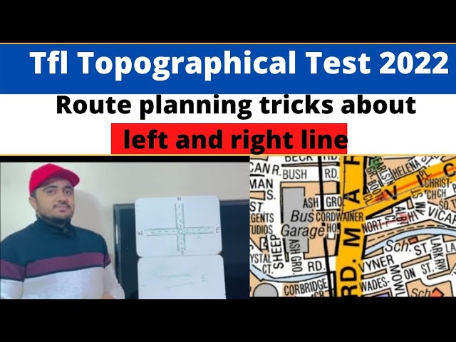 TfL Topographical Test 2022/Route planning tricks about left and right line/TFL Route planning