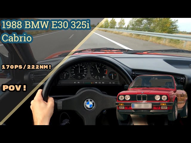 1988 BMW E30 325i Cabrio RETRO POV Test Drive! I AUTOBAHN, 4K