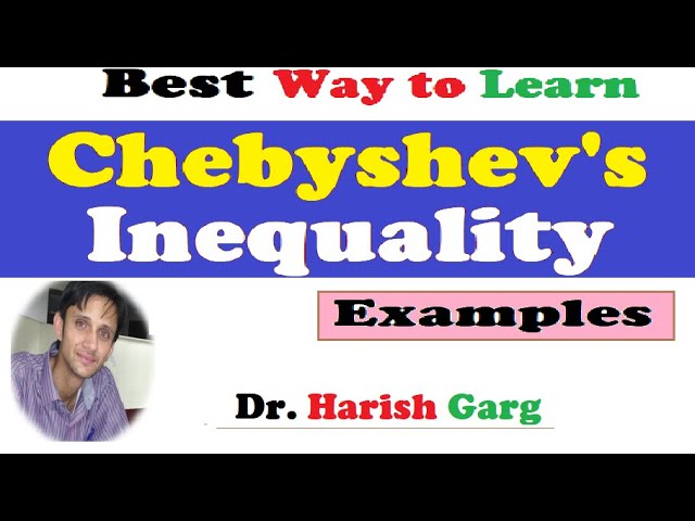 Solved Examples of Chebyshev's Inequality