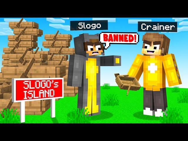 TROLLING SLOGO With 1000 BOATS In Minecraft! (Squid Island)