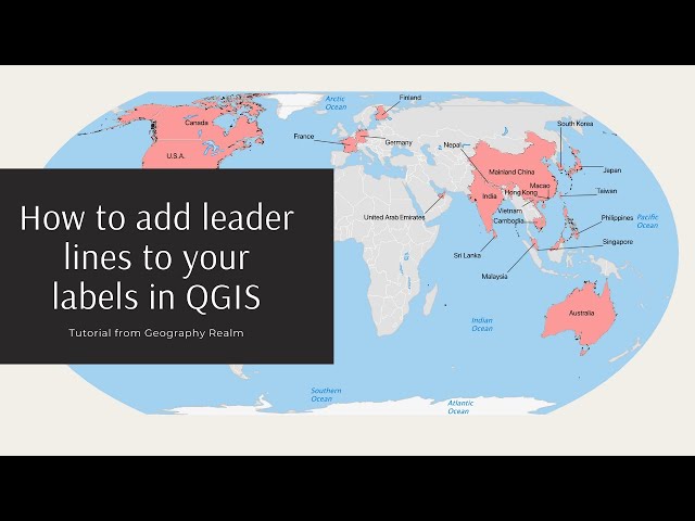 How to Add Leader Lines to Labels in QGIS