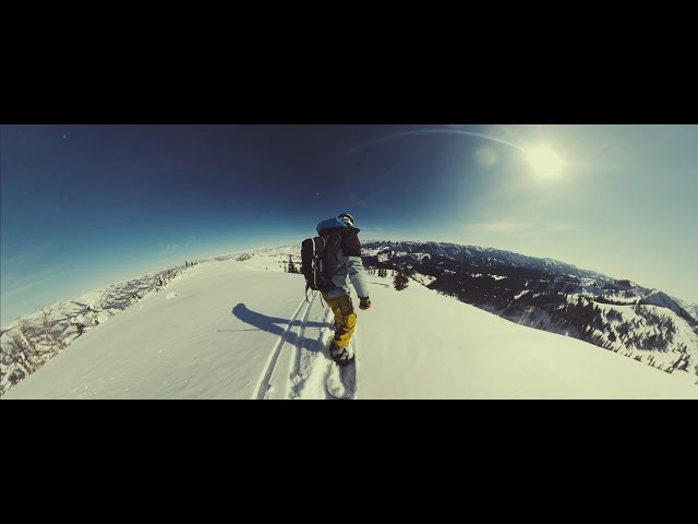 A day of riding snowboards in the back country of Jackson Hole!