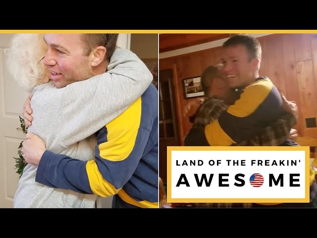 US Pilot Surprises Entire Family With Early Homecoming For Christmas