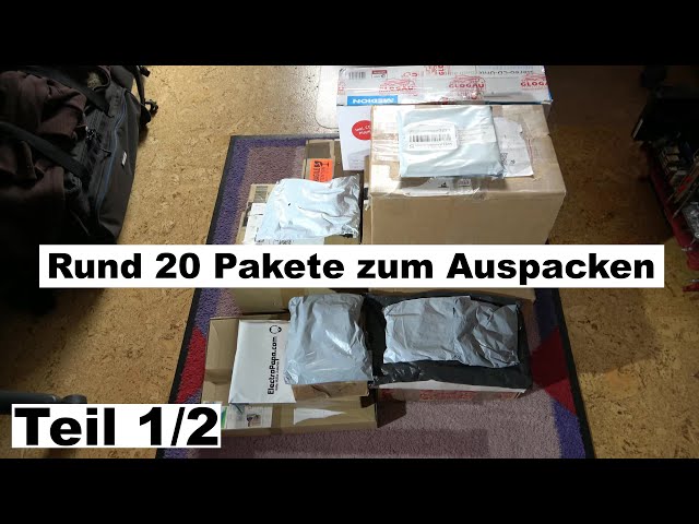 Unboxing von 20 Paketen mit PC-Hardware und Fototechnik - Teil 1/2