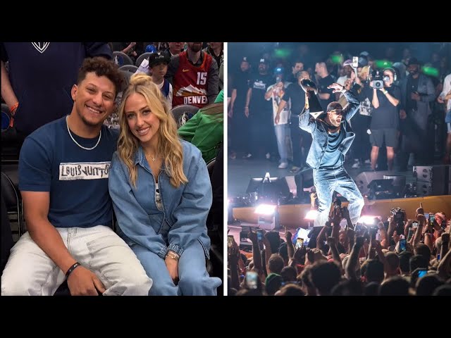 Patrick Mahomes and Wife Brittany Surprise Fans at Kelce Jam Music Festival