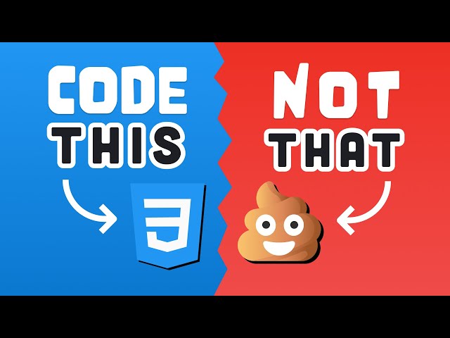 10 CSS Pro Tips - Code this, NOT that!