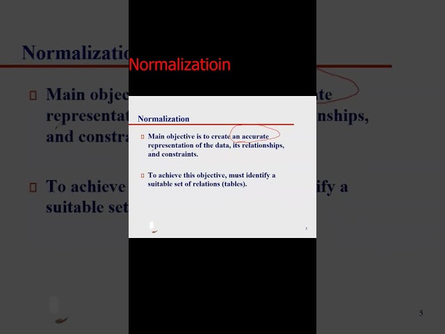 What is normalization?