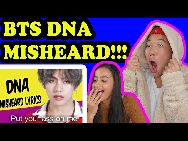 BTS TRY NOT TO LAUGH DNA Misheard Lyrics REACTION!!!