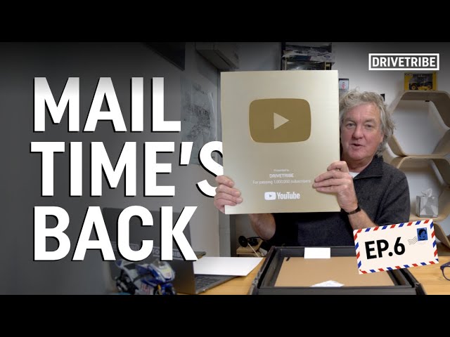 James May unboxes our 1 million subscriber YouTube plaque! | Mail Time Ep.6