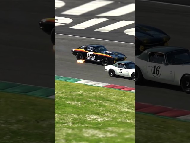 '65 Corvette C2 spitting flames during the Mugello Classic 2024! - full video on my yt channel