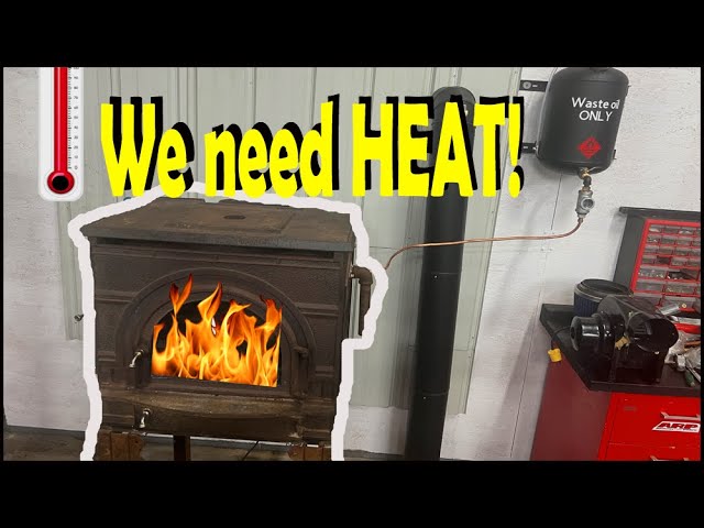 DIY Homemade waste oil heater/burner from a wood stove for your shop. Lets build it! - Part 1.