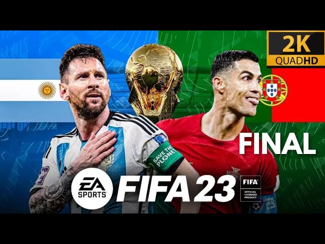 FIFA23 | PORTUGAL vs ARGENTINA | RONALDO, FERNANDES vs MESSI, MARIA | FIFA WORLD CUP FINAL | 4K60FPS