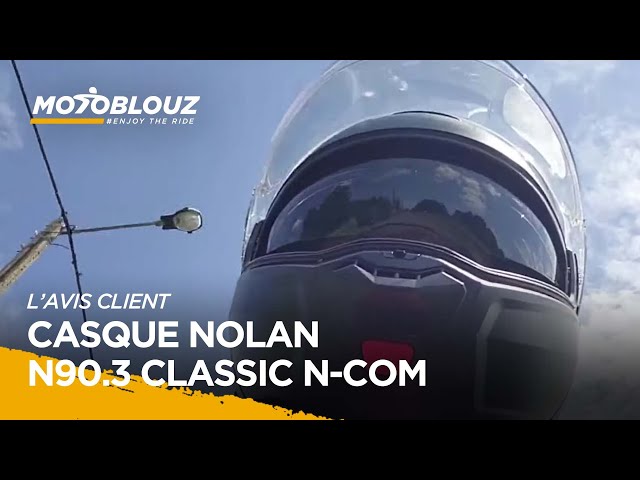 Aurelien, client Motoblouz, présente le CASQUE NOLAN N90.3 - CLASSIC N-COM - FLAT