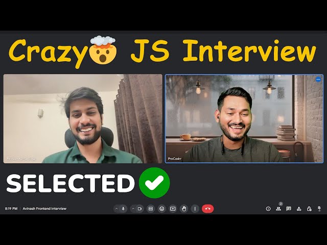 2.5 Years Experienced Best JavaScript Interview
