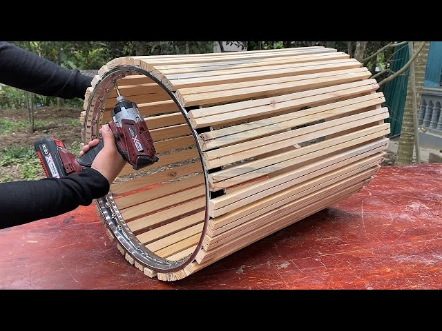 Woodworking Idea Unique And Innovative // Build A Unique And Sturdy Outdoor Furniture Set
