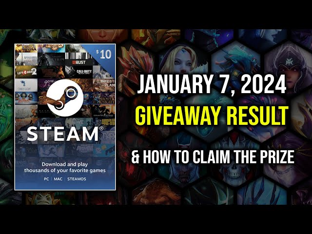 NEW January 7, 2024 Giveaway Result & How To Claim The Prize For The Winner