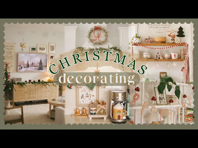 DECORATING FOR CHRISTMAS | adding simple DIYS's & cozy holiday touches! 🎄