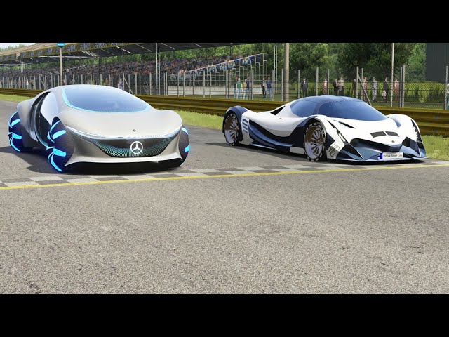 Mercedes Benz Vision AVTR vs Devel Sixteen at Monza Full Course