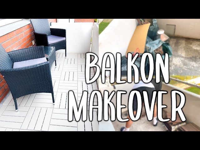 vlog: IKEA BALKON MAKEOVER 2021 - endlich ein neuer Boden!!✨ | Jil Schrödel