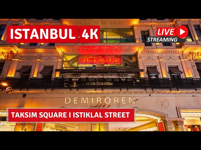 🔴🇹🇷LIVE! ISTANBUL 2022 6 March Taksim Square/Istiklal Street|4k UHD 60fps