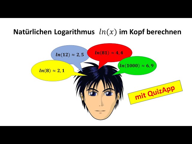 Natürlicher Logarithmus LN(x) im Kopf berechnen