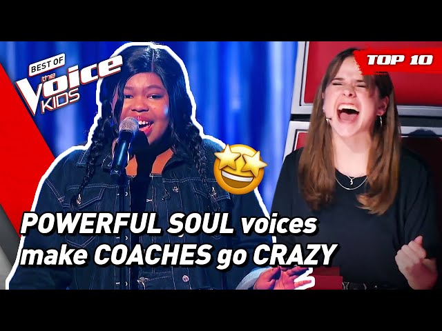 🤩The most POWERFUL and SWINGING SOUL & JAZZ songs in The Voice Kids! | Top 10
