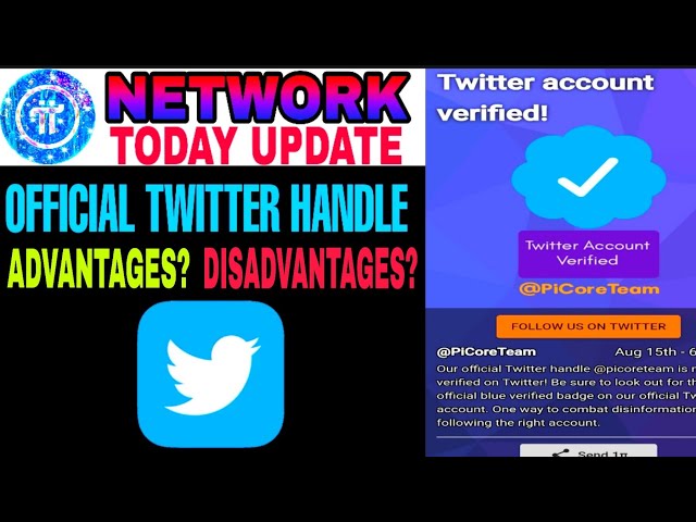 Pi नेटवर्क का verified twitter handle || Pi network in hindi