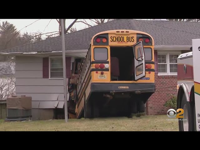 School bus driver charged with DUI after slamming into N.J. home