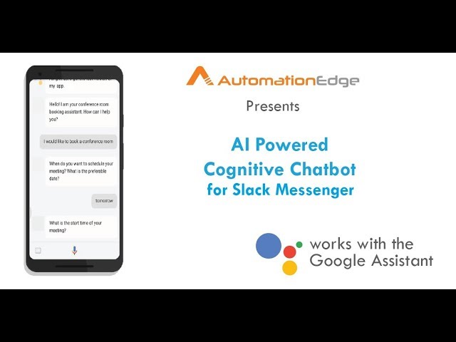 AutomationEdge Cognitive Chatbot  for Service Request using Slack Messenger