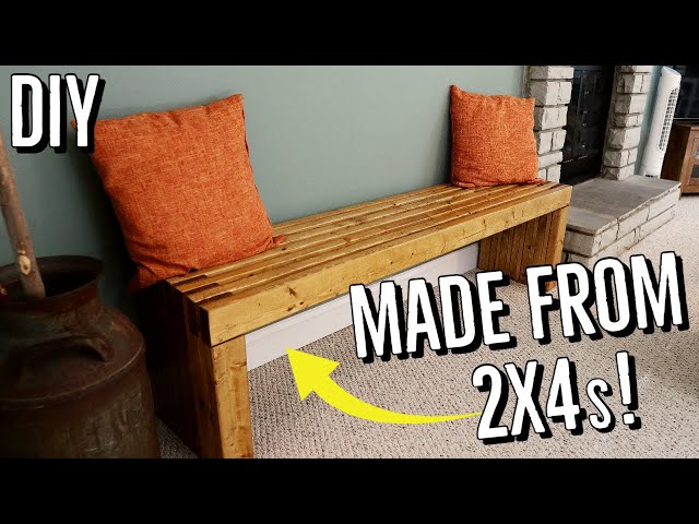 How to Build a 2x4 Wooden Bench for CHEAP