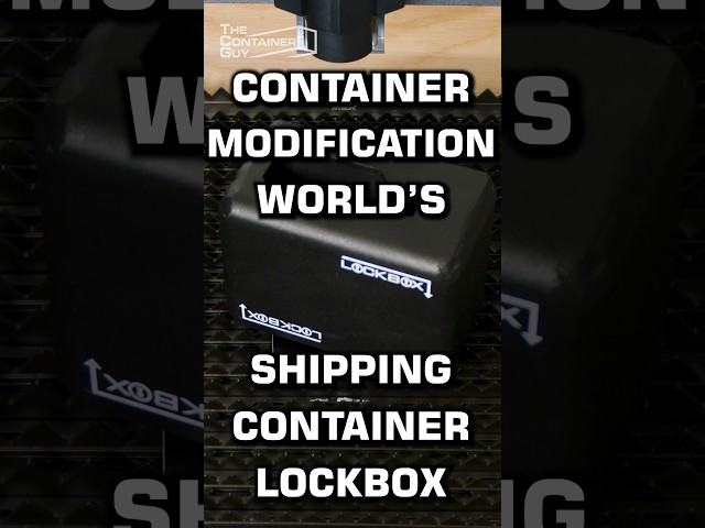 Shipping Container Lockbox Install #shorts #security #diy