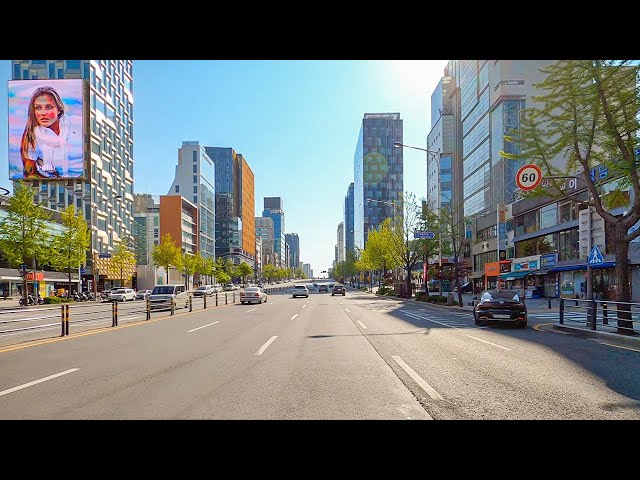 [4K] Seoul Driving to Lotte World Tower on Sunday morning 서울 맑은 일요일 오전 도심 운전 드라이브