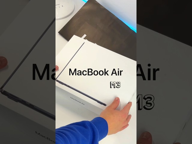 Unboxing del nuevo MacBook Air M3 con el color ANTI HUELLAS 💙