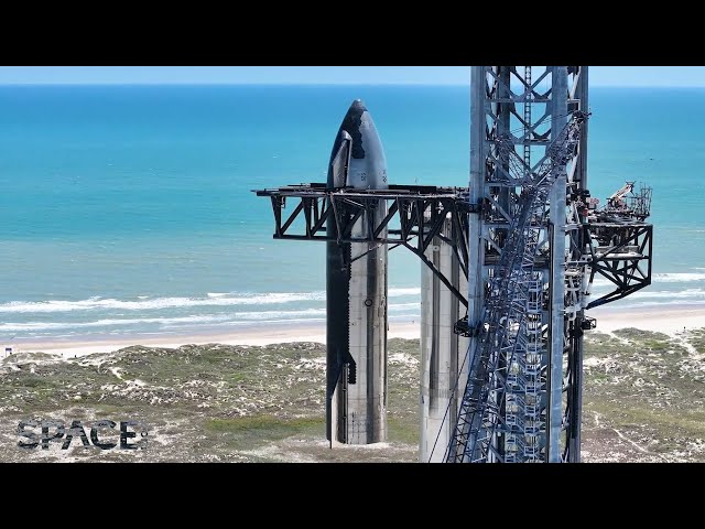 SpaceX Starship 25 stacked on Super Heavy booster 9 ahead of next flight