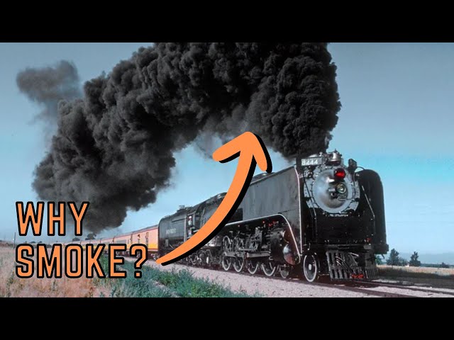 Why do USA steam trains make smoke, but UK ones don't?