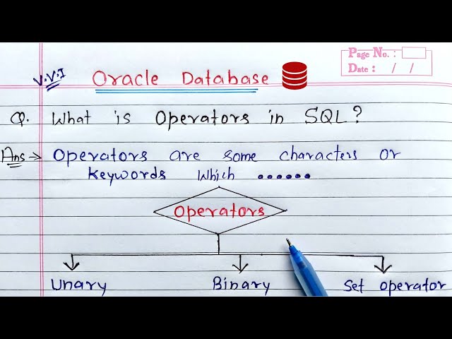 SQL Operators | Oracle Database