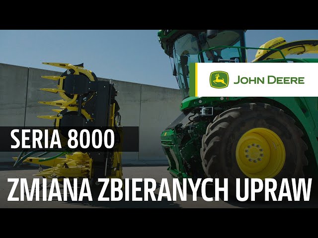 Szybka zmiana zbieranych upraw dzięki sieczkarni serii 8000 firmy John Deere