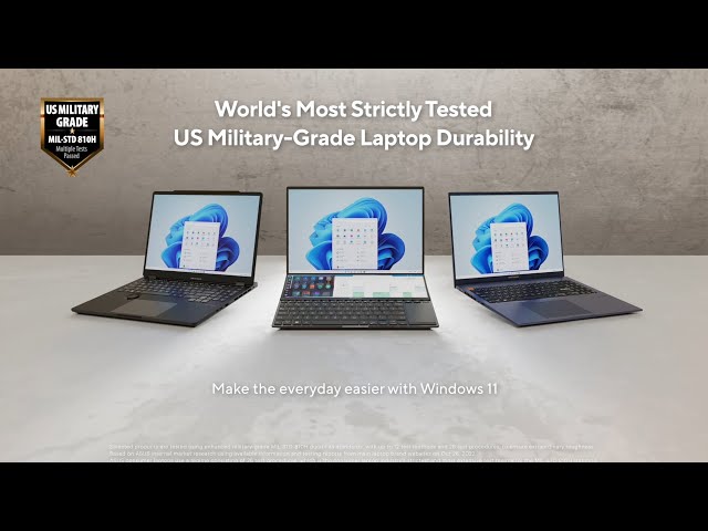 World’s Most Strictly Tested U.S. Military-Grade Laptop Durability | ASUS Vivobook  & Zenbook Laptop