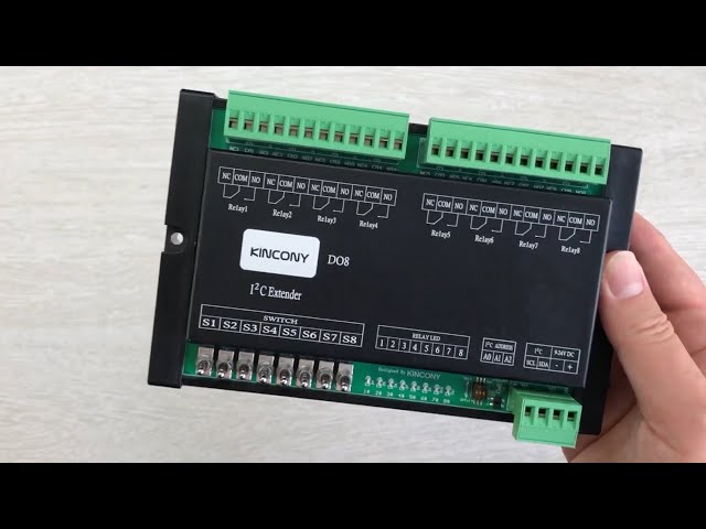 PCF8574 i2c IO expander relay board for ESPHome HA - KinCony DO8