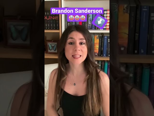 Fan reacting to Brandon Sanderson news 💣  - revealed!💣 #booktube #shorts #brandonsanderson #brando