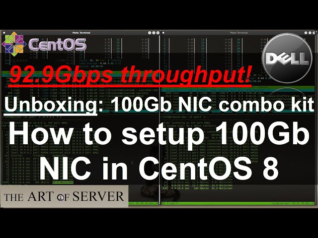 Unboxing 100Gb NIC | How to setup Mellanox CX455A in CentOS 8