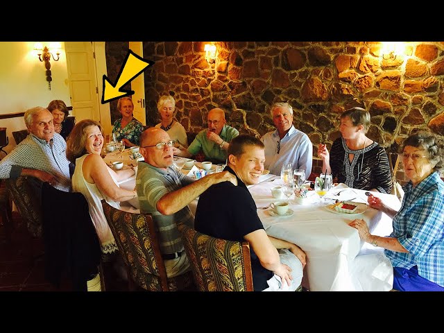 Elderly woman gets forced out from restaurant. Then they realize who she is