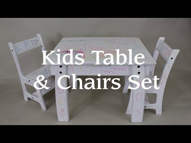 Kids Table & Chair Set From a Single Sheet of Plywood!