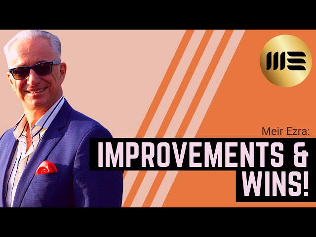 Improvements, Wins & Success. Join us live at 5 PM EST: https://www.youtube.com/watch?v=WLFl5BKNHzs