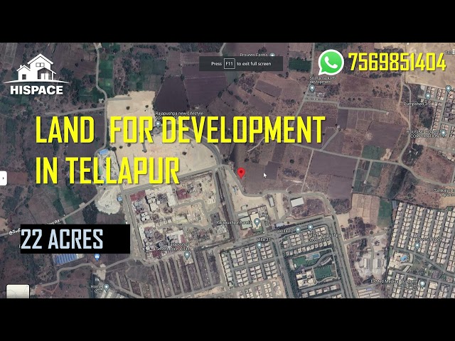 HVL 00060 LAND FOR DEVELOPMENT IN TELLAPUR