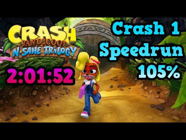 Crash Bandicoot N. Sane Trilogy - Crash 1 (105%) Speedrun in 2:01:52