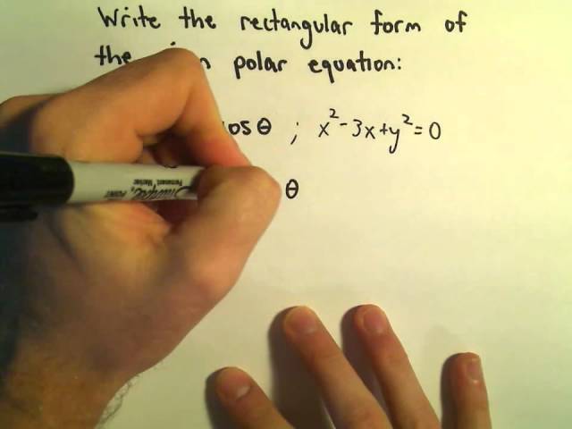 Converting Between Polar and Rectangular Equations, Ex 2