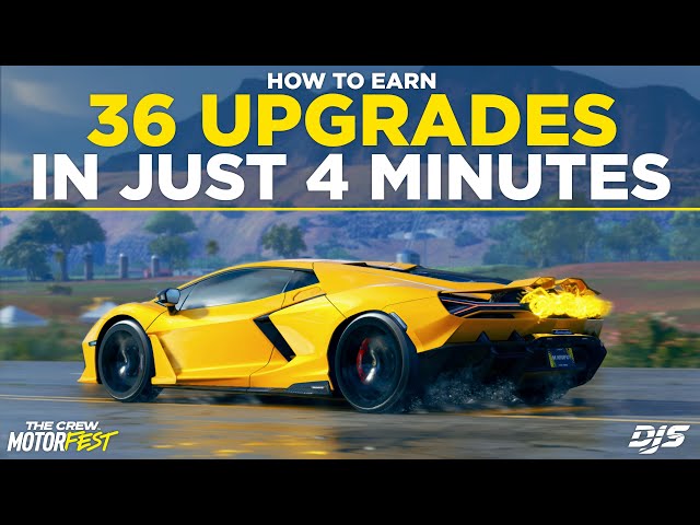 Crew Motorfest - How To Earn 36 Upgrades IN JUST 4 MINUTES!! (Max Legendary Parts FAST)