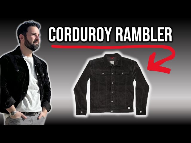 Iron & Resin Corduroy Rambler / A trucker jacket long on style and value!